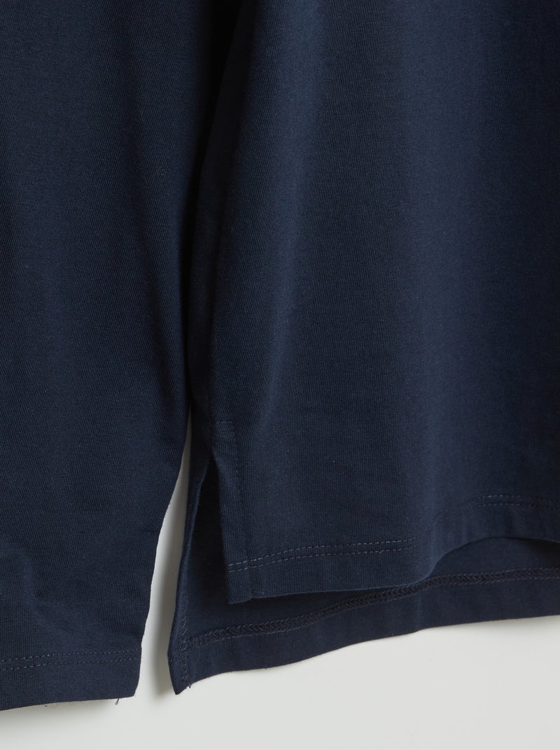 Effen T-shirt - gemakkelijk aan te trekken collectie BLAUW - Kiabi