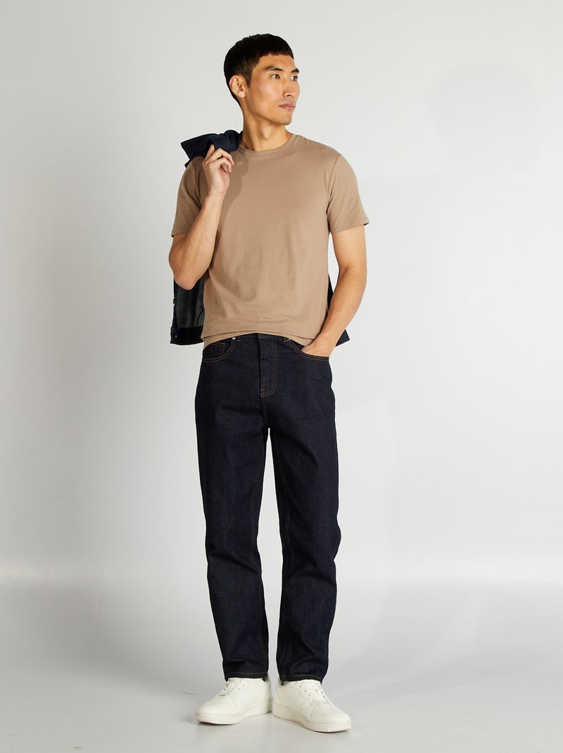 Effen T-shirt - Slim-fit BIEGE - Kiabi