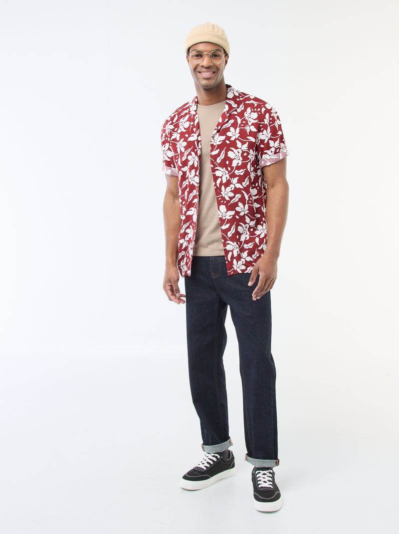 Effen T-shirt - Slim-fit Biege - Kiabi