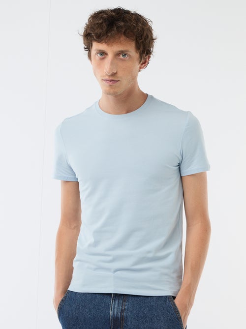 Effen T-shirt - Slim-fit - Kiabi Effen T-shirt - Slim-fit - Kiabi