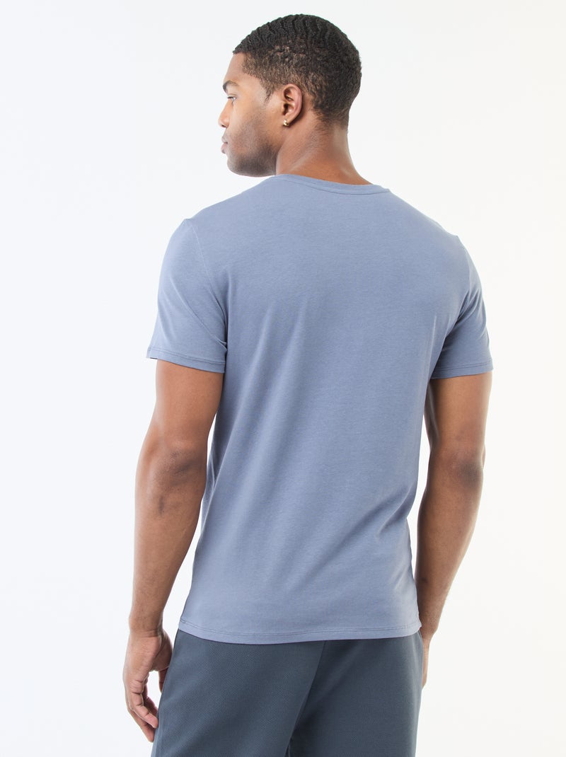 Effen T-shirt - Slim-fit Grijs - Kiabi
