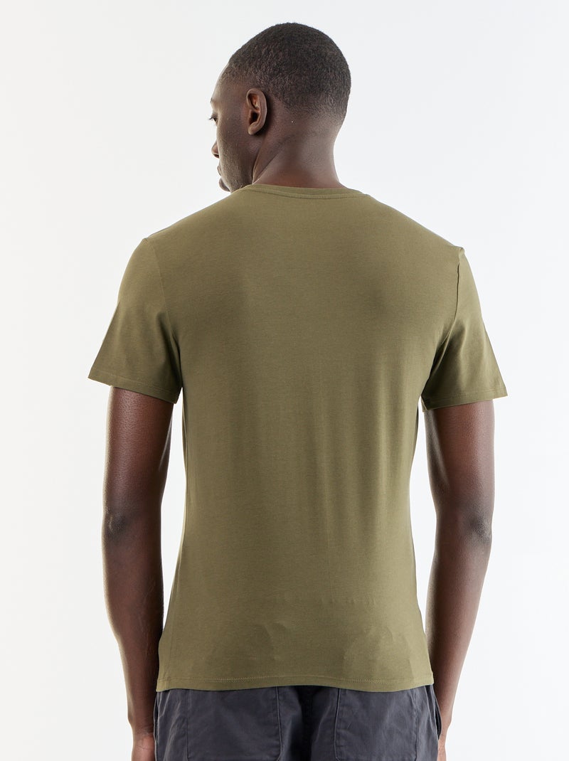 Effen T-shirt - Slim-fit Grijs - Kiabi