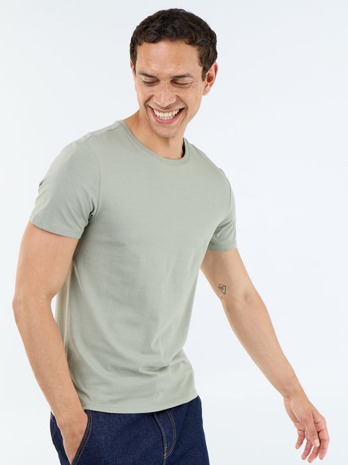 Effen T-shirt - Slim-fit - Kiabi