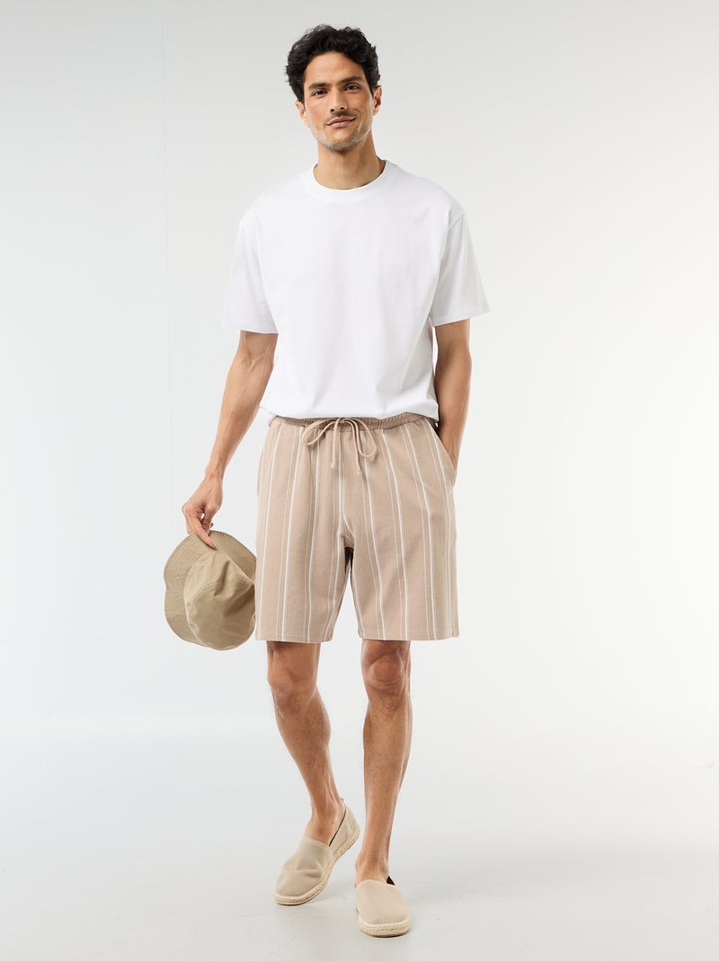 Effen T-shirt Comfort fit / Oversized Wit - Kiabi