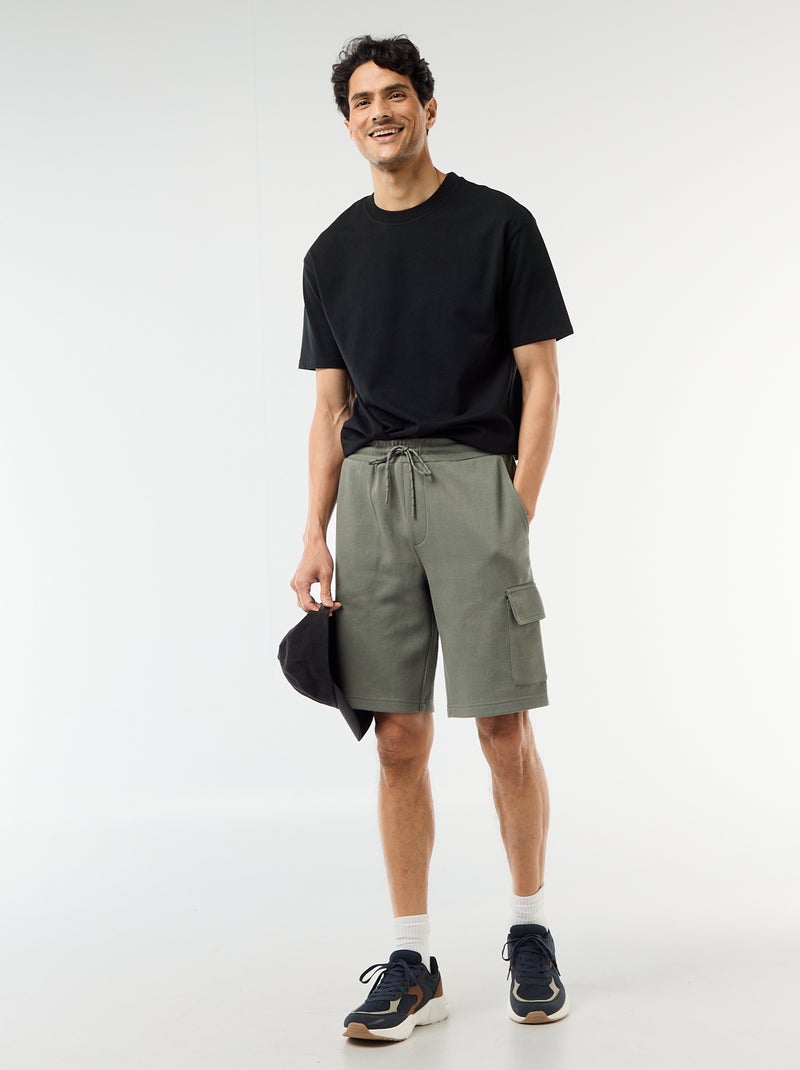Effen T-shirt Comfort fit / Oversized Zwart - Kiabi