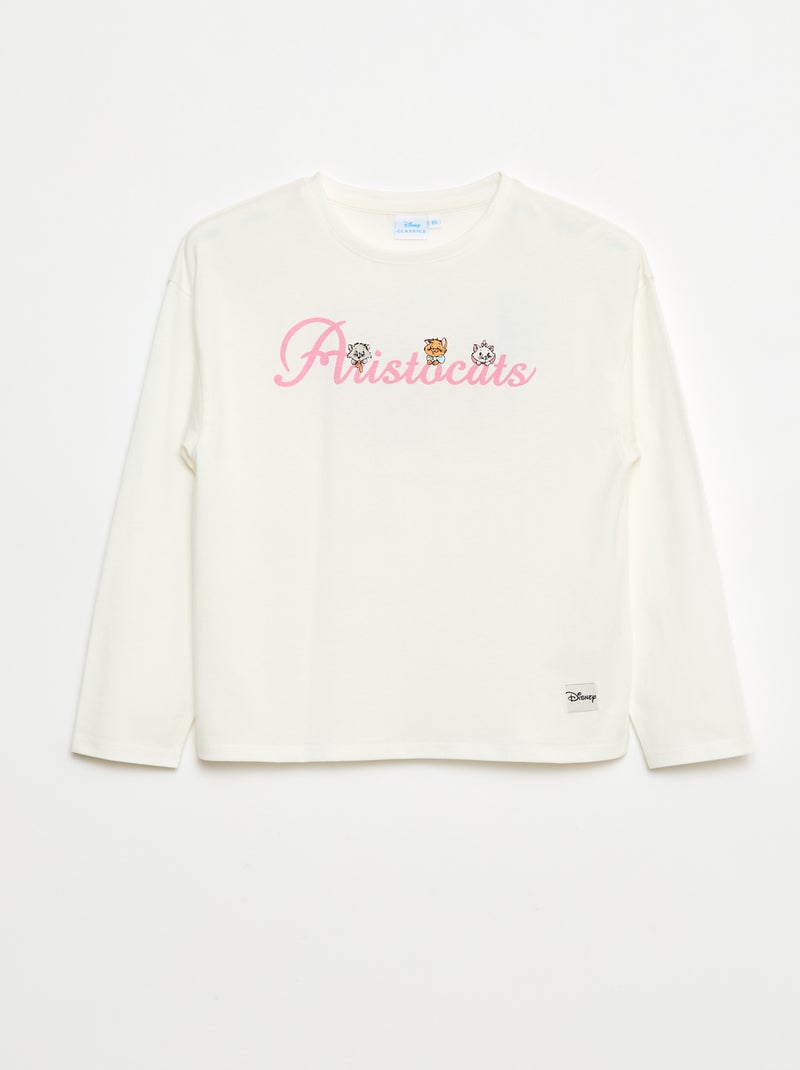 Effen T-shirt 'De Aristokatten' 'Disney' Wit - Kiabi