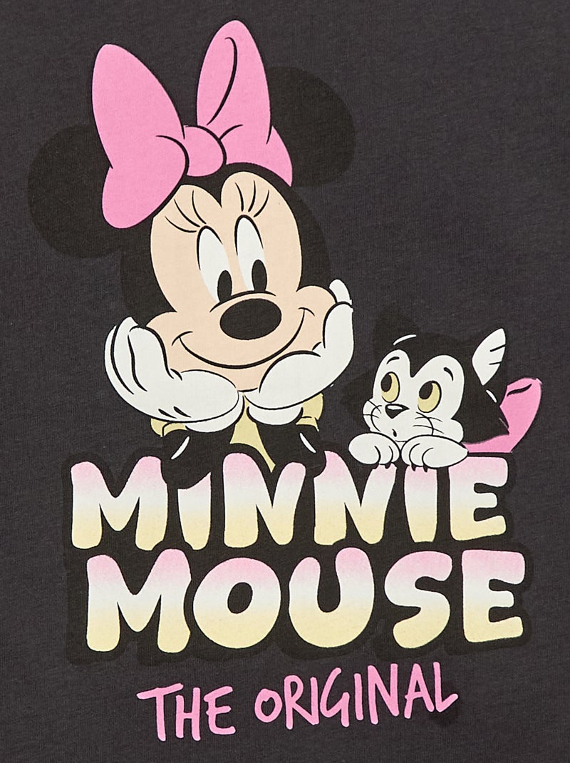 Effen T-shirt 'Disney' 'Minnie' van katoen Zwart - Kiabi