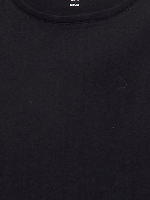 Effen T-shirt met aangerimpelde schouders - Kiabi