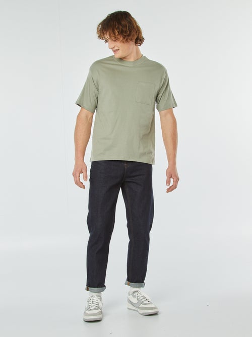 Effen T-shirt met borstzak - Kiabi