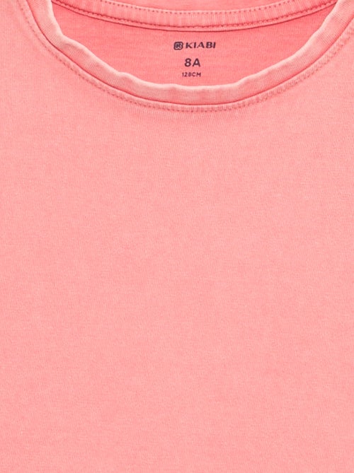 Effen T-shirt met extra korte mouwen - Kiabi