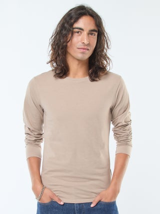 Effen T-shirt met korte mouw en ronde hals