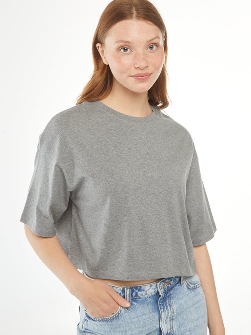 Effen T-shirt met korte mouw - Kiabi