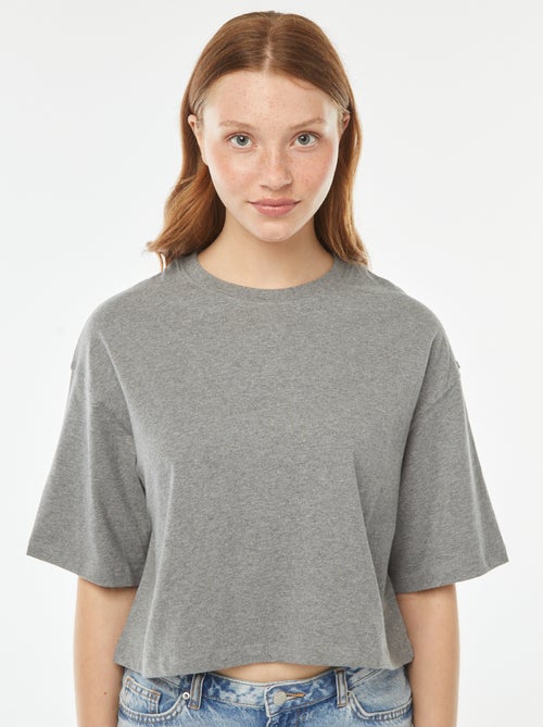 Effen T-shirt met korte mouw - Kiabi