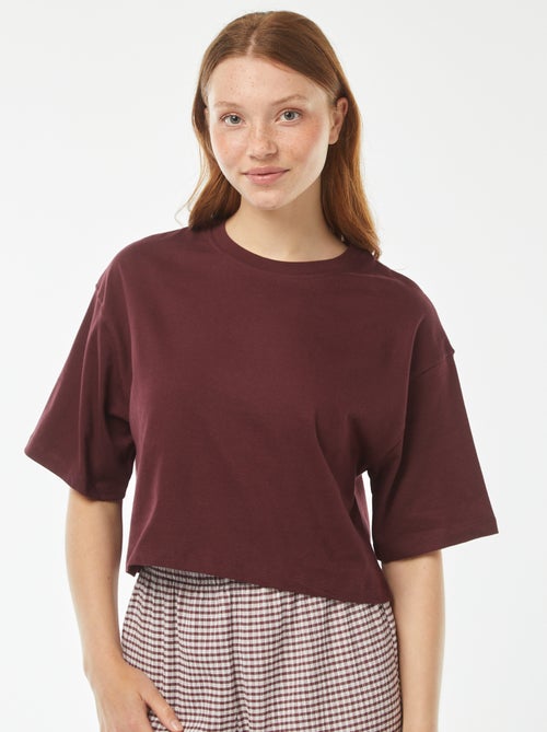 Effen T-shirt met korte mouw - Kiabi