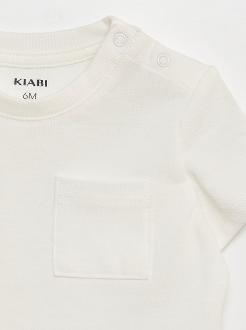 Effen T-shirt met korte mouw - Kiabi