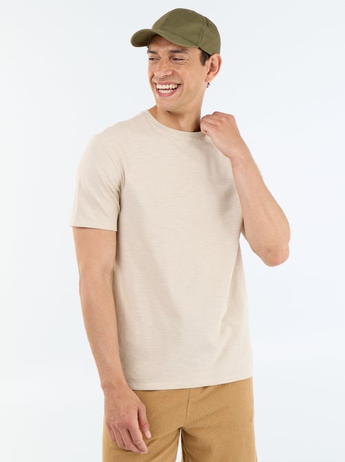 Effen T-shirt met korte mouwen - Kiabi