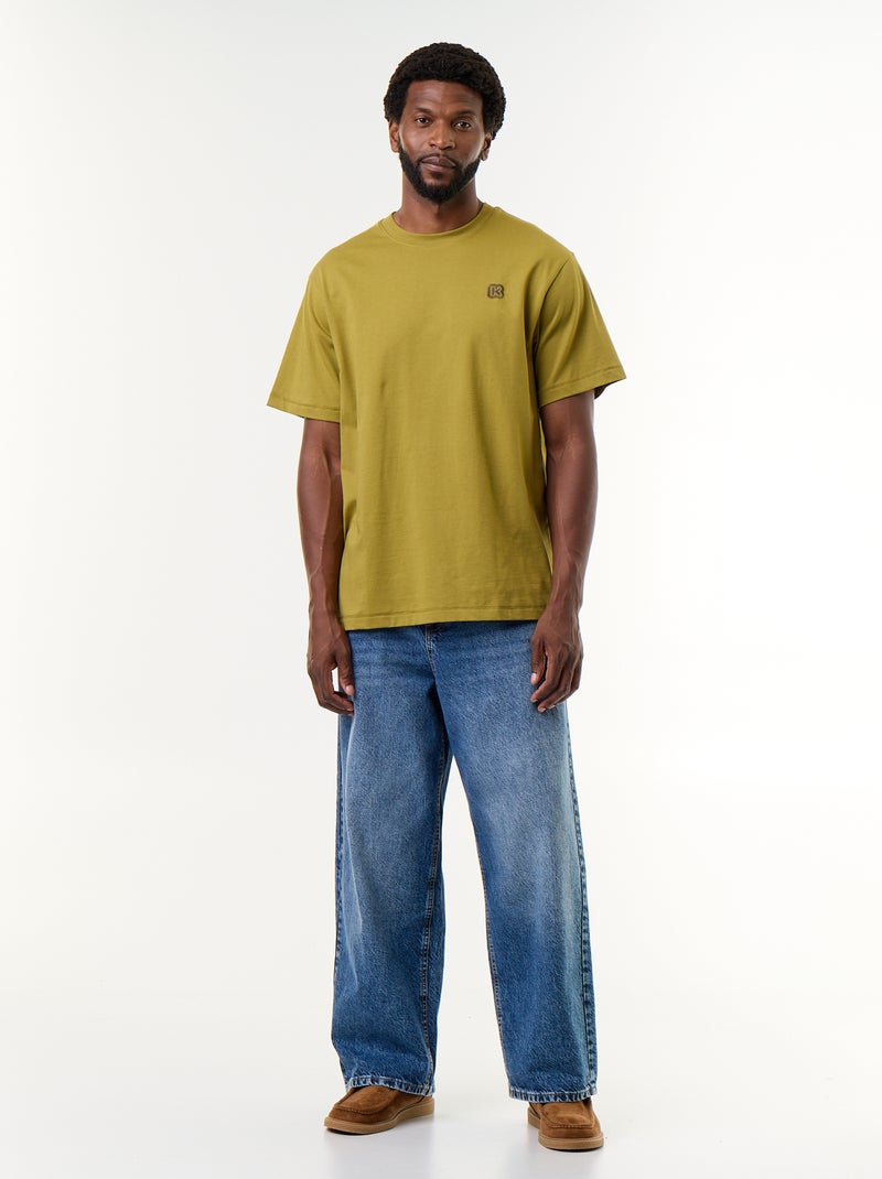 Effen T-shirt met korte mouwen Comfort fit-model - Kiabi Groen - Kiabi
