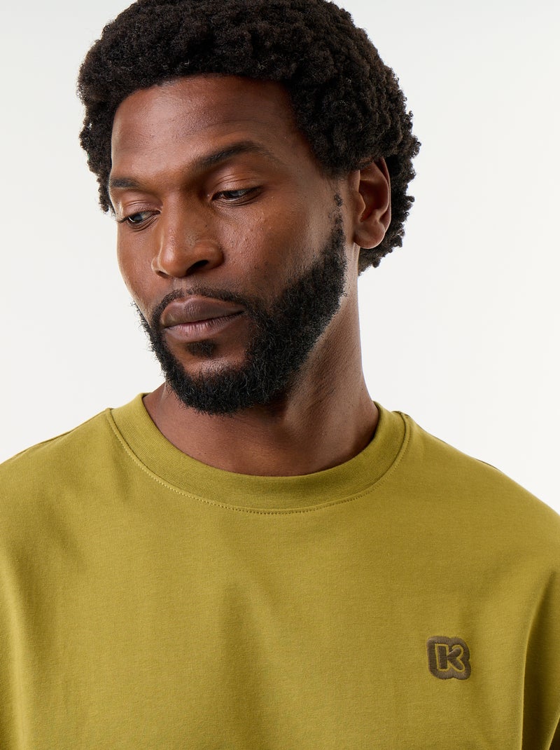 Effen T-shirt met korte mouwen Comfort fit-model - Kiabi Groen - Kiabi