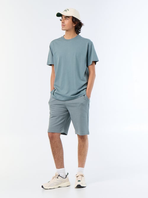 Effen T-shirt met korte mouwen, comfort fit/oversized - Kiabi
