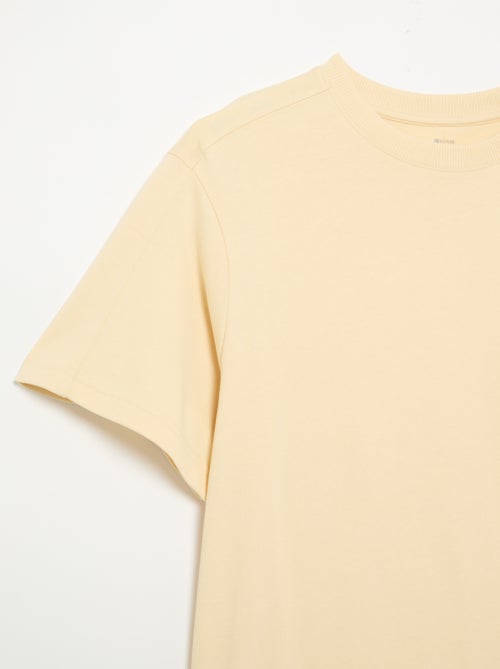 Effen T-shirt met korte mouwen, comfort fit/oversized - Kiabi Effen T-shirt met korte mouwen, comfort fit/oversized - Kiabi