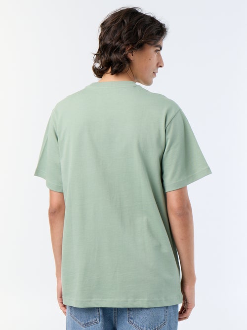 Effen T-shirt met korte mouwen, comfort fit/oversized - Kiabi