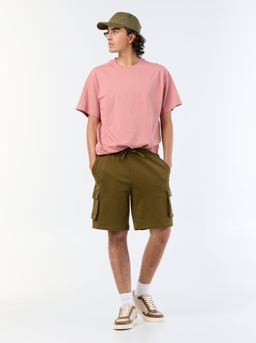 Effen T-shirt met korte mouwen, comfort fit/oversized - Kiabi