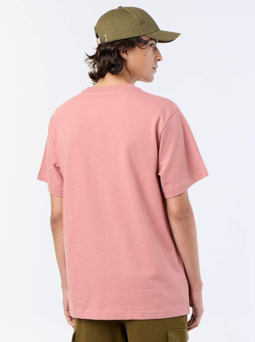 Effen T-shirt met korte mouwen, comfort fit/oversized - Kiabi