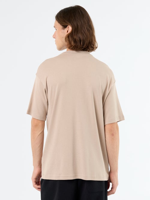 Effen T-shirt met korte mouwen en ronde hals - Kiabi