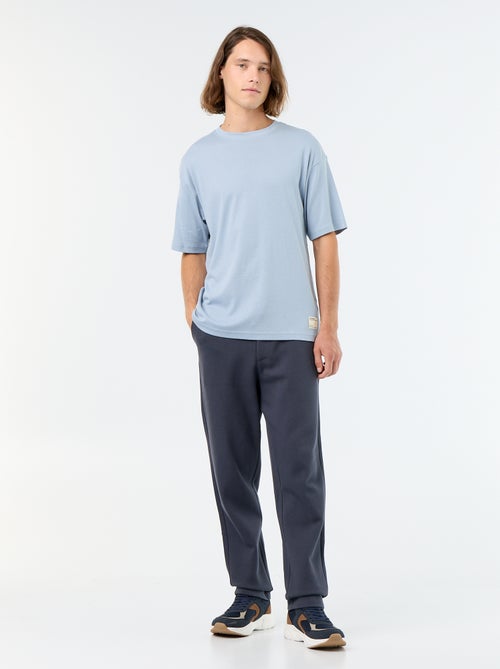 Effen T-shirt met korte mouwen en ronde hals - Kiabi