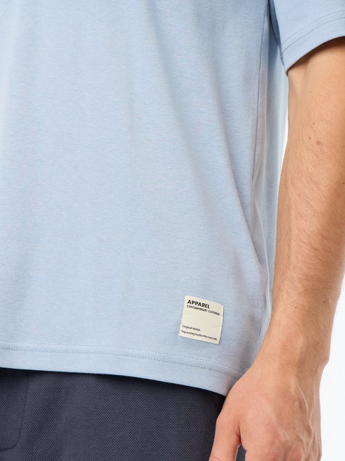 Effen T-shirt met korte mouwen en ronde hals - Kiabi