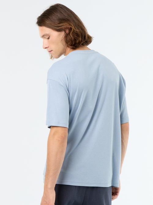 Effen T-shirt met korte mouwen en ronde hals - Kiabi