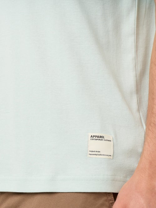 Effen T-shirt met korte mouwen en ronde hals - Kiabi