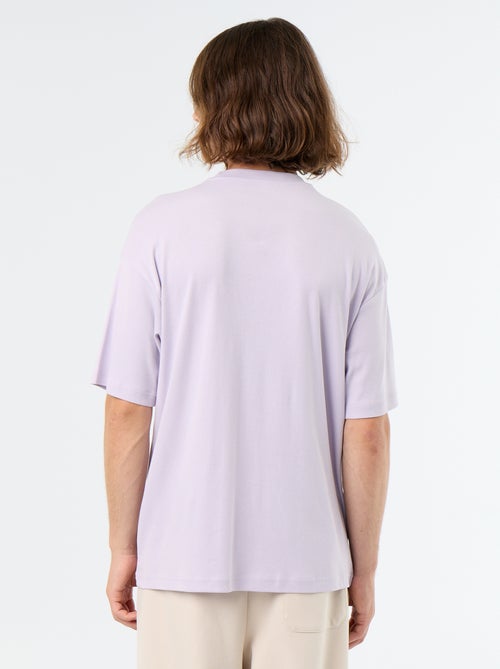 Effen T-shirt met korte mouwen en ronde hals - Kiabi