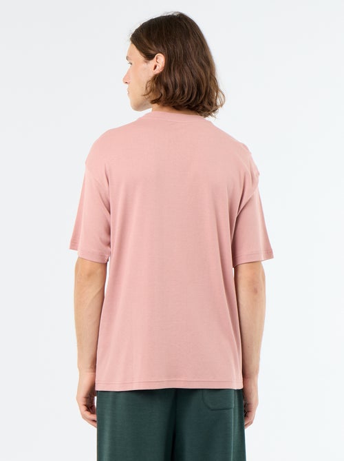 Effen T-shirt met korte mouwen en ronde hals - Kiabi