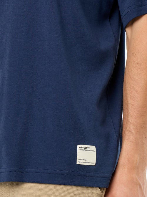 Effen T-shirt met korte mouwen en ronde hals - Kiabi