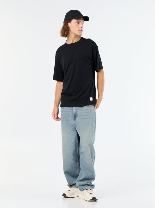 Effen T-shirt met korte mouwen en ronde hals - Kiabi