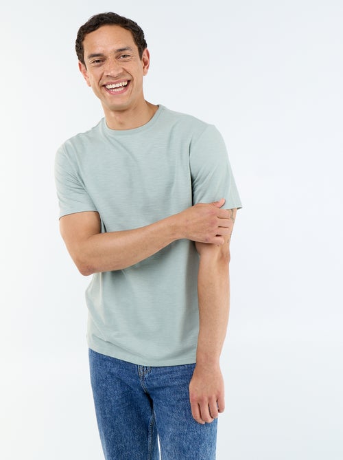 Effen T-shirt met korte mouwen - Kiabi