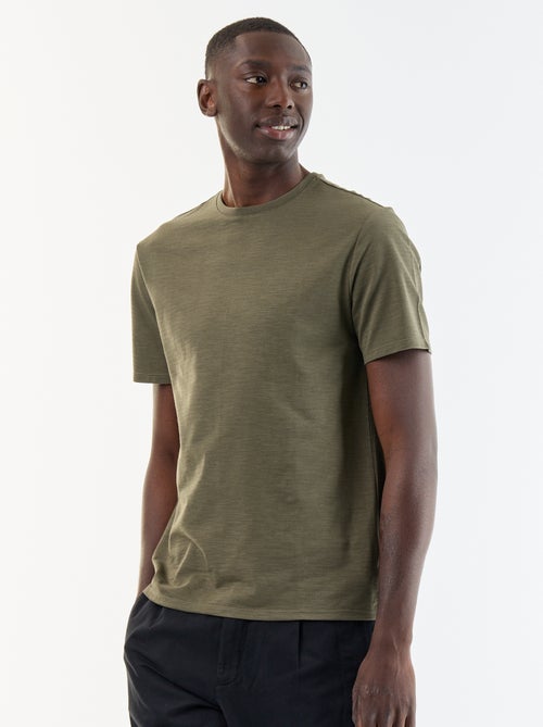 Effen T-shirt met korte mouwen - Kiabi