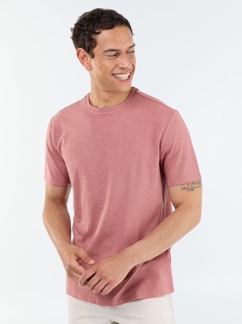 Effen T-shirt met korte mouwen - Kiabi