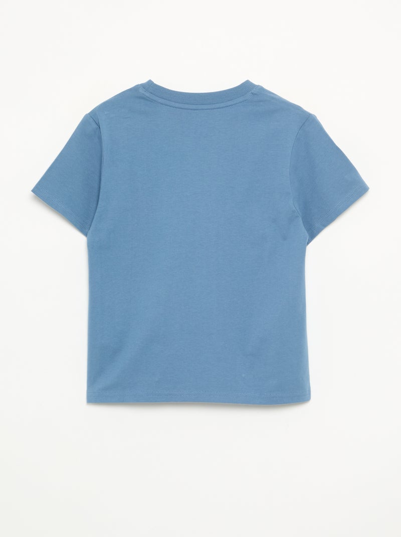 Effen T-shirt met korte mouwen voor kinderen - Kiabi Blauw - Kiabi