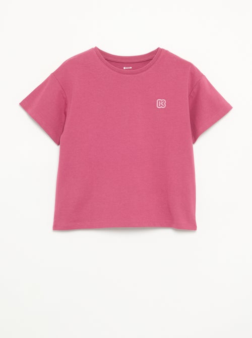 Effen T-shirt met korte mouwen voor kinderen - Kiabi - Kiabi