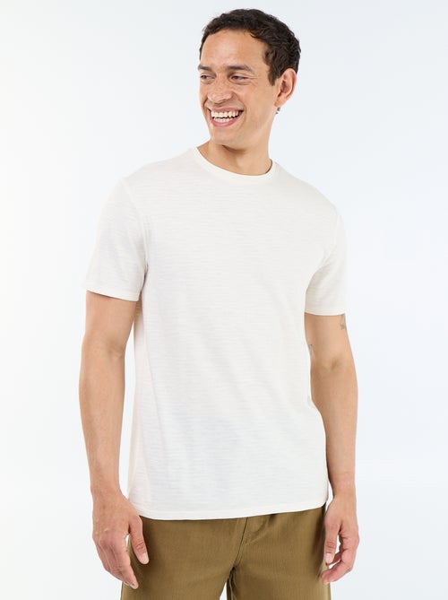 Effen T-shirt met korte mouwen - Kiabi