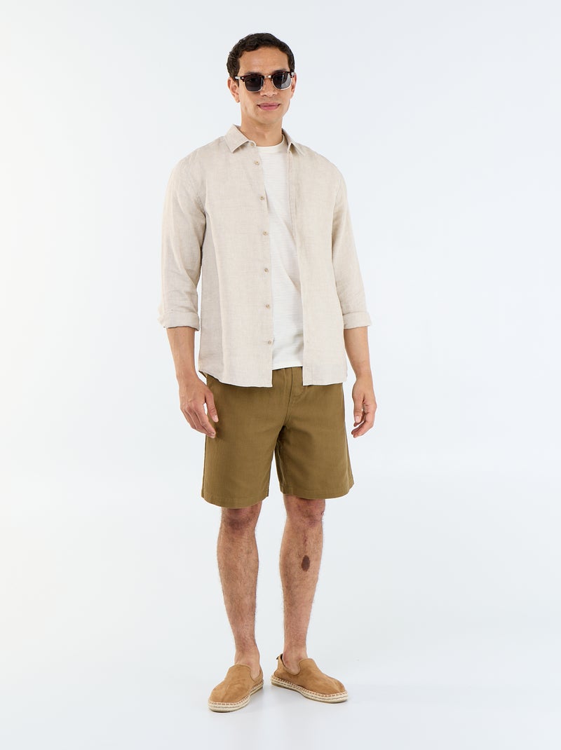 Effen T-shirt met korte mouwen Wit - Kiabi