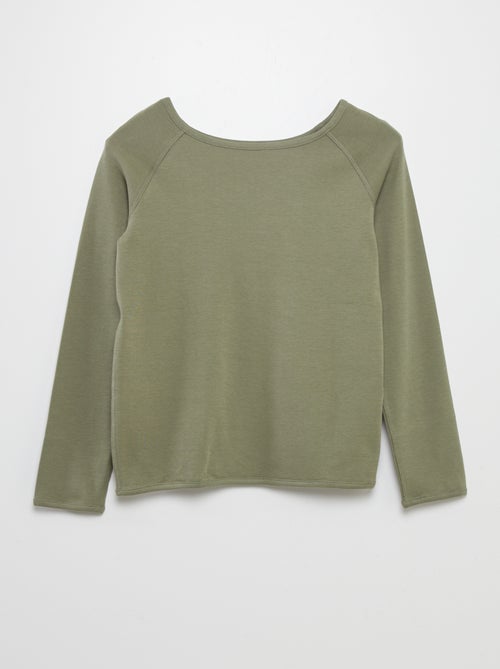 Effen T-shirt met lange mouw - So Easy - Kiabi