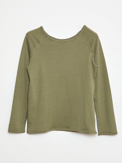 Effen T-shirt met lange mouw - So Easy - Kiabi