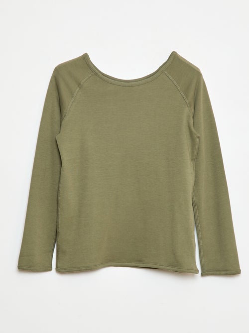 Effen T-shirt met lange mouw - So Easy - Kiabi