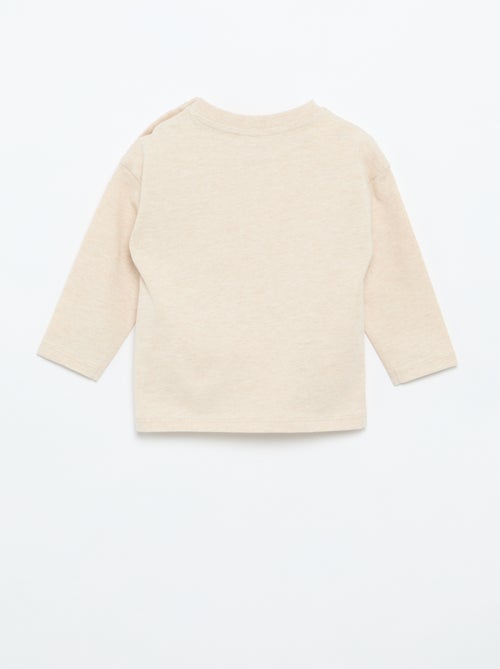 Effen T-shirt met lange mouwen - Kiabi
