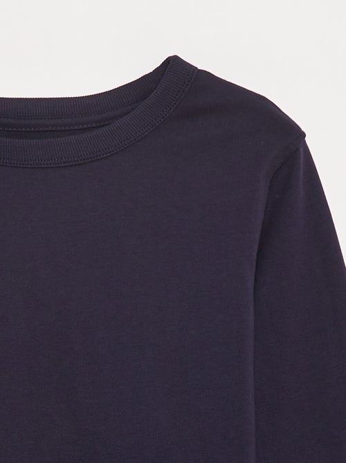 Effen T-shirt met lange mouwen - Kiabi