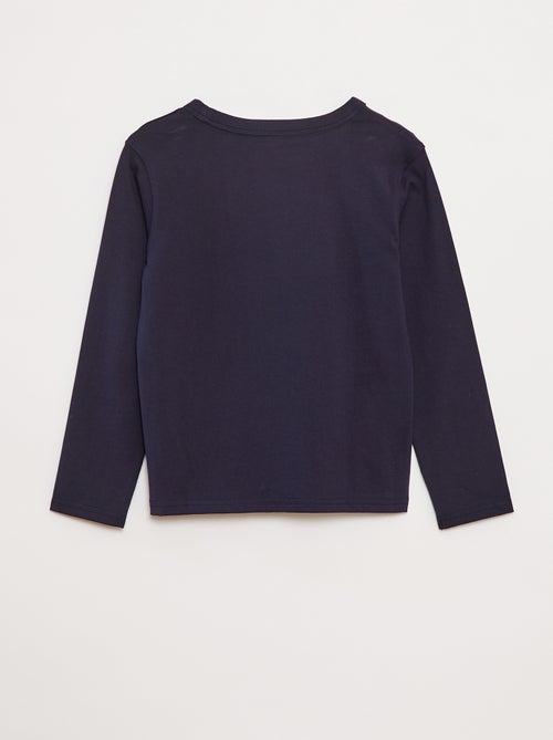 Effen T-shirt met lange mouwen - Kiabi