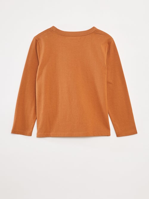 Effen T-shirt met lange mouwen - Kiabi